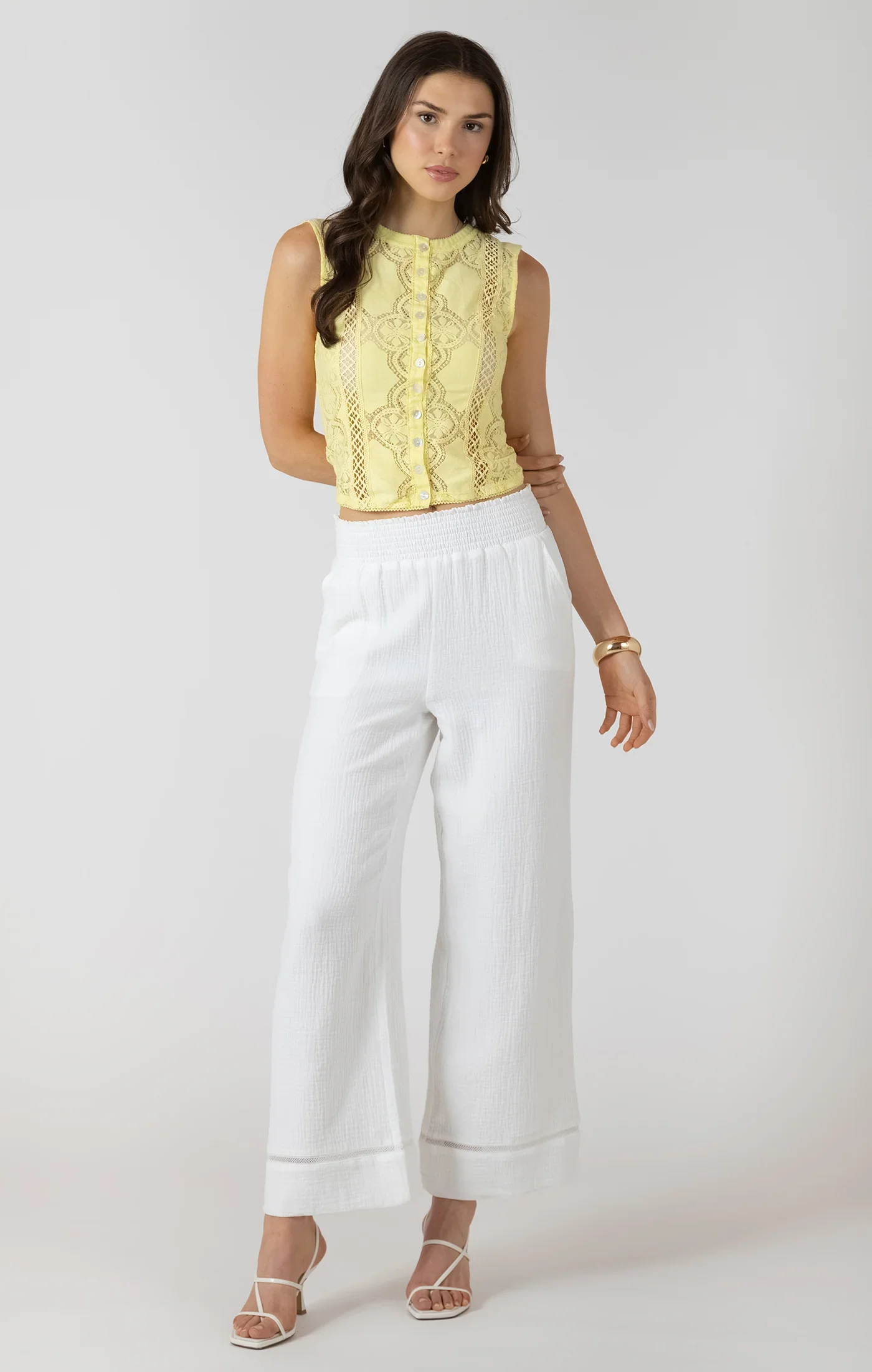 dex lemon lace tank outfit