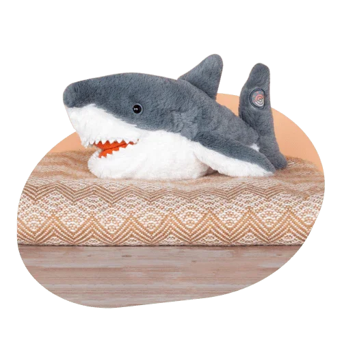 fahlo animal tracking plush shark