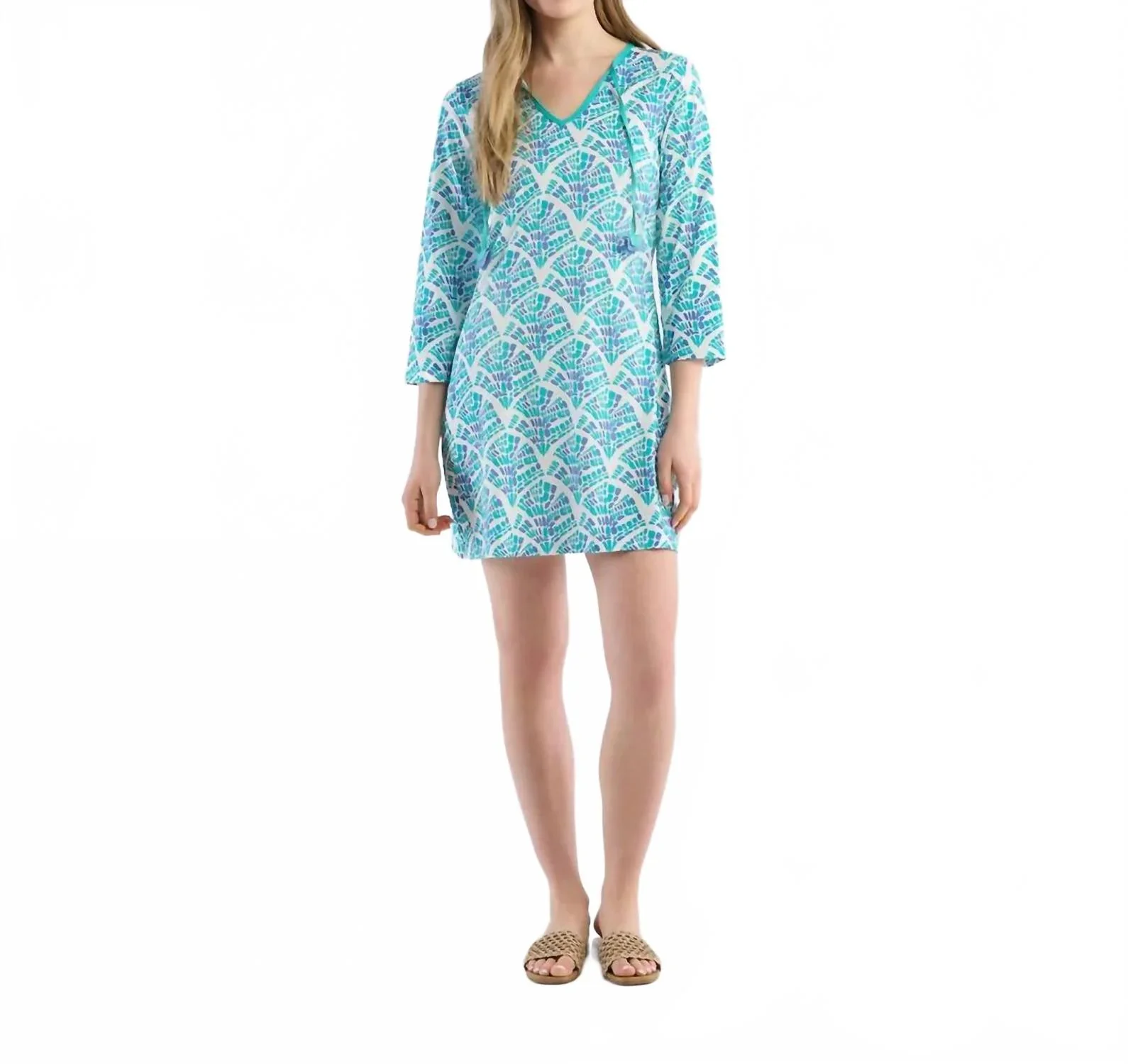 .capelton road seaside dress mosaic waves