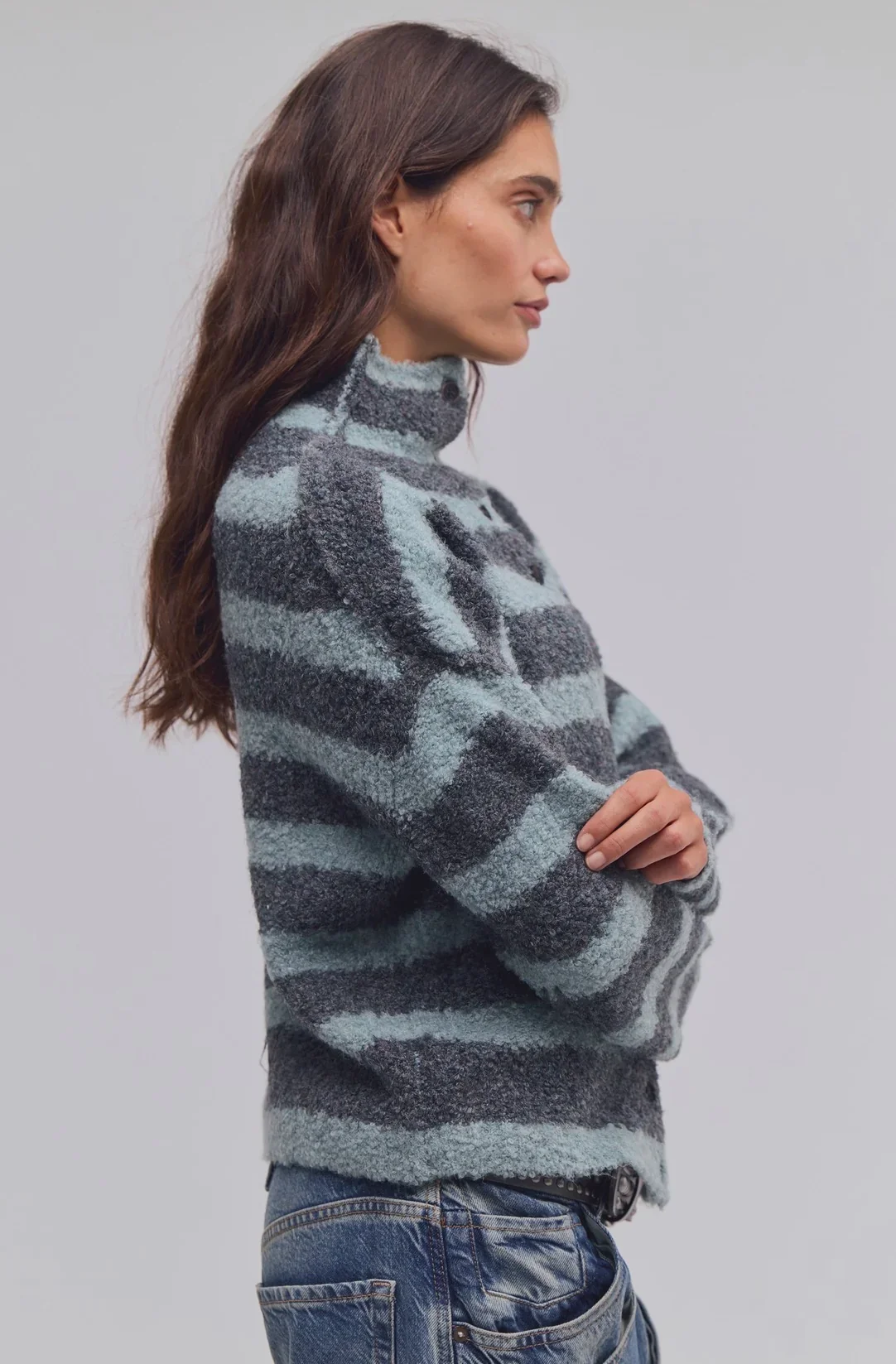 free people striped cardi