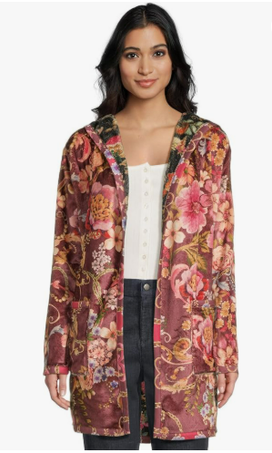 Johnny Was Joan Midi Reversible Sherpa Jacket