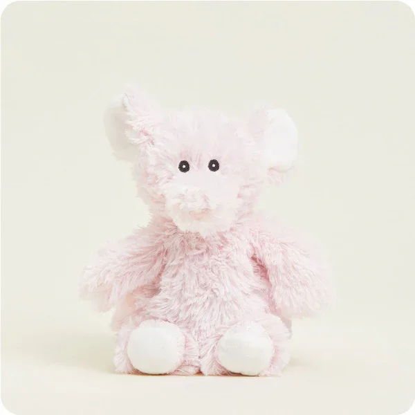 warmies pink elephant junior plush