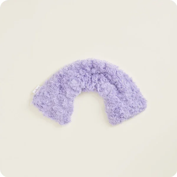 warmies neck wrap curly purple