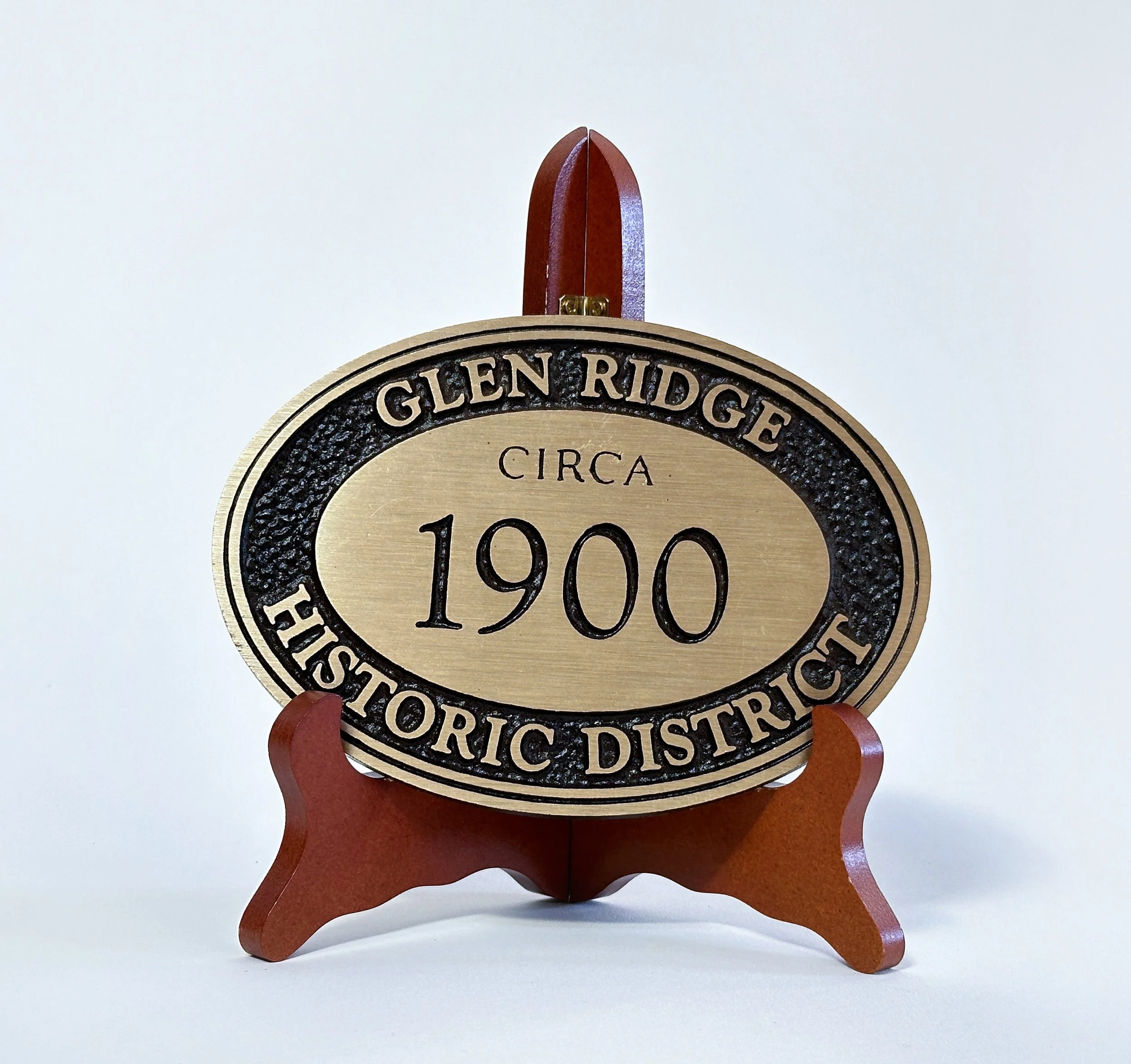 Glen Ridge Historic District bronze plaque NON-MEMBER PRICE