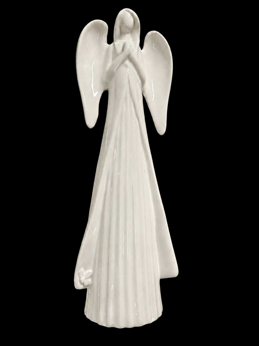 12" Elegant Ceramic Praying Angel Figurine