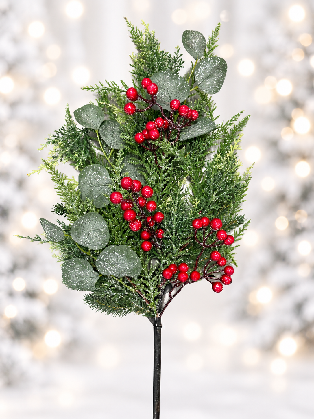 Red Berry Christmas Greenery on White.png
