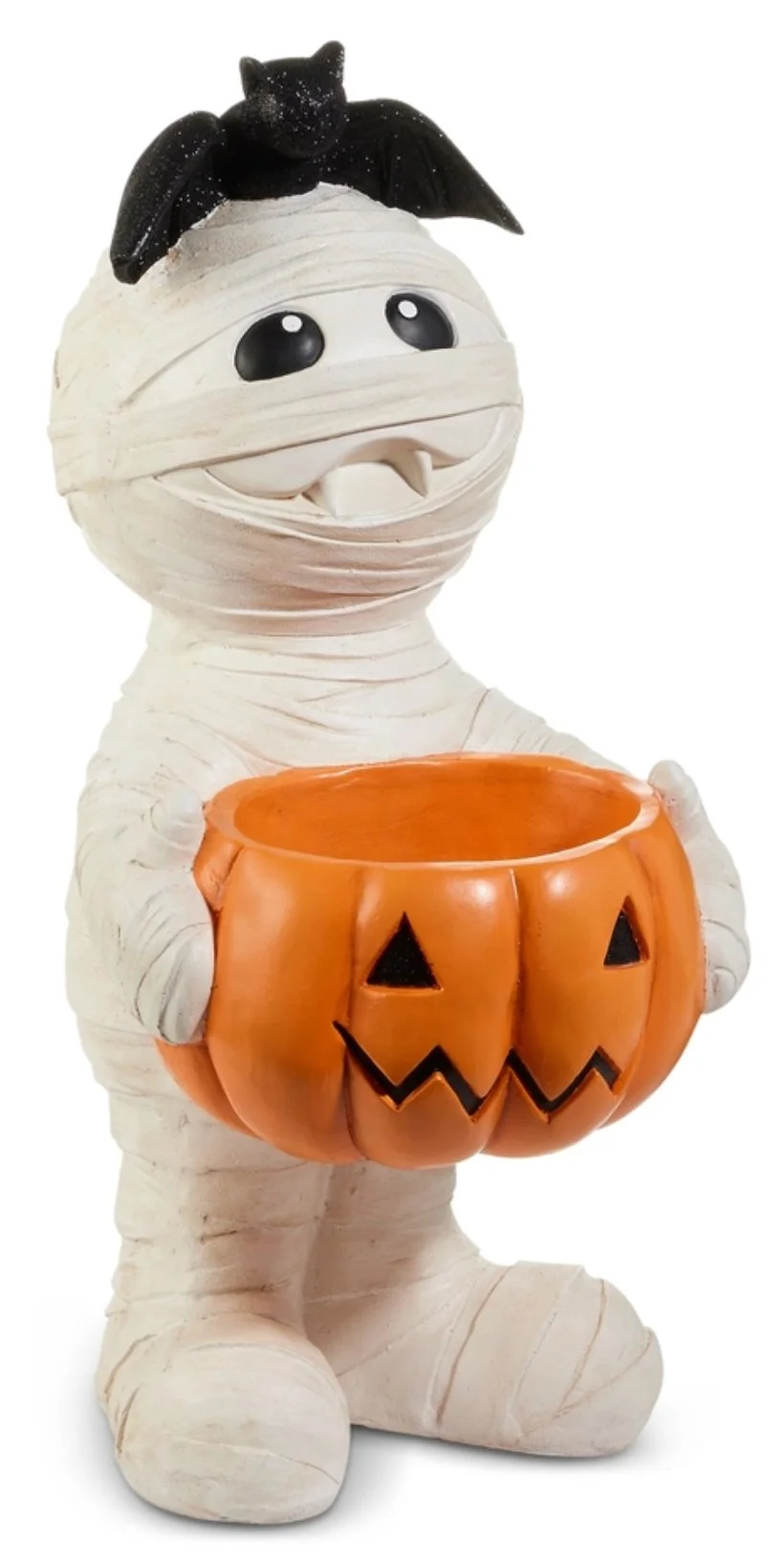 25" Resin Mummy Serving Butler with Bat