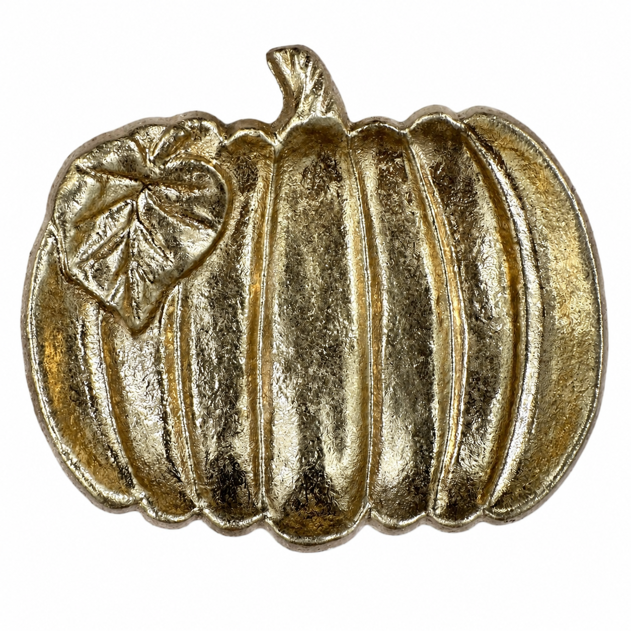 6" Gold Pumpkin Trinket Tray