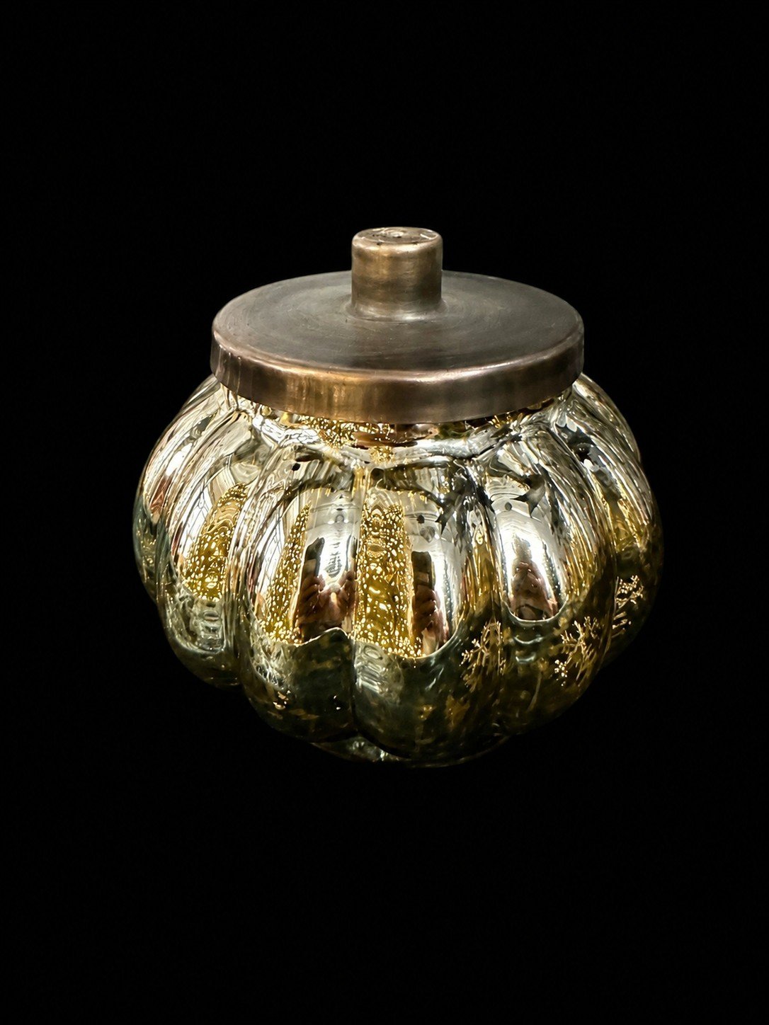 18oz Mercury Glass Pumpkin Candle