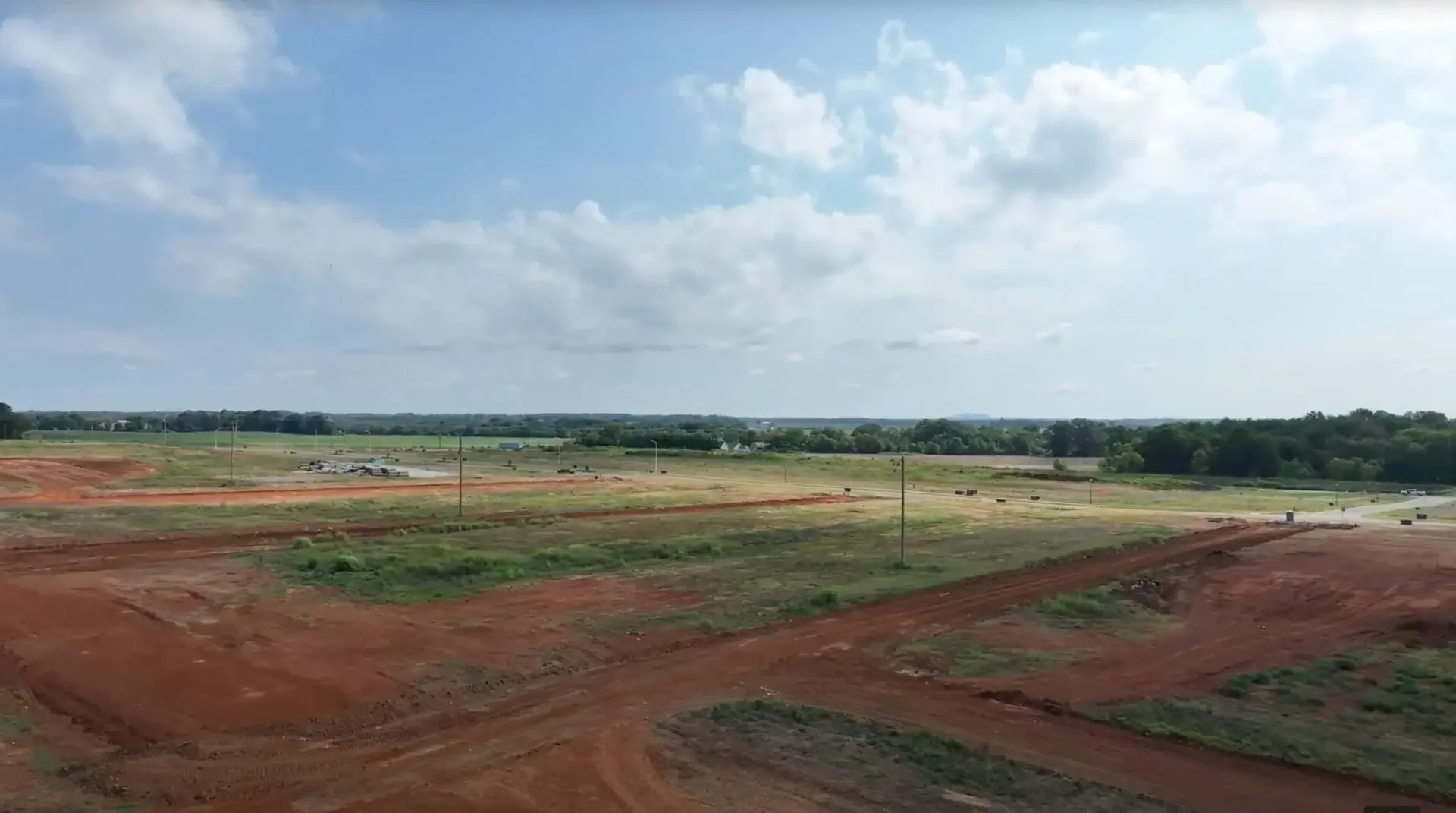 Grading Completed in Preparation for Installation of Utilities - 2025