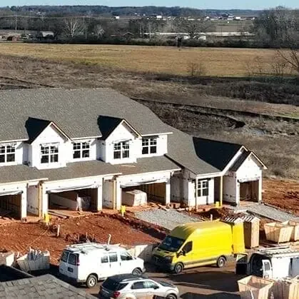 Exterior Image of Framed Townhome - December 2025