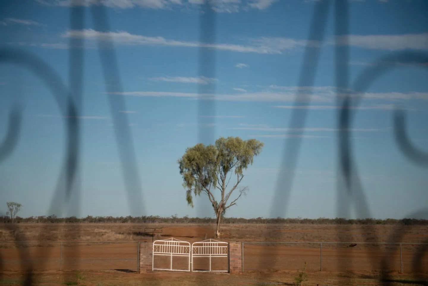 Homecoming, digital archival pigment print, 34.8 x 26cm
Now at @landslide__  open this weekend 10-4 

Looking out the front door of this homestead across the flat brings so many potential narratives to my mind. Timeless and reminiscent of so many Aus