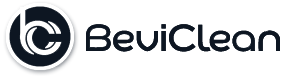 BeviClean logo with a circular design and the company name