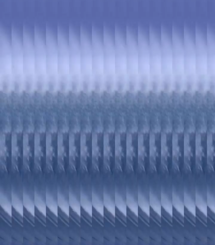 Abstract blue pattern with horizontal lines and geometric shapes.