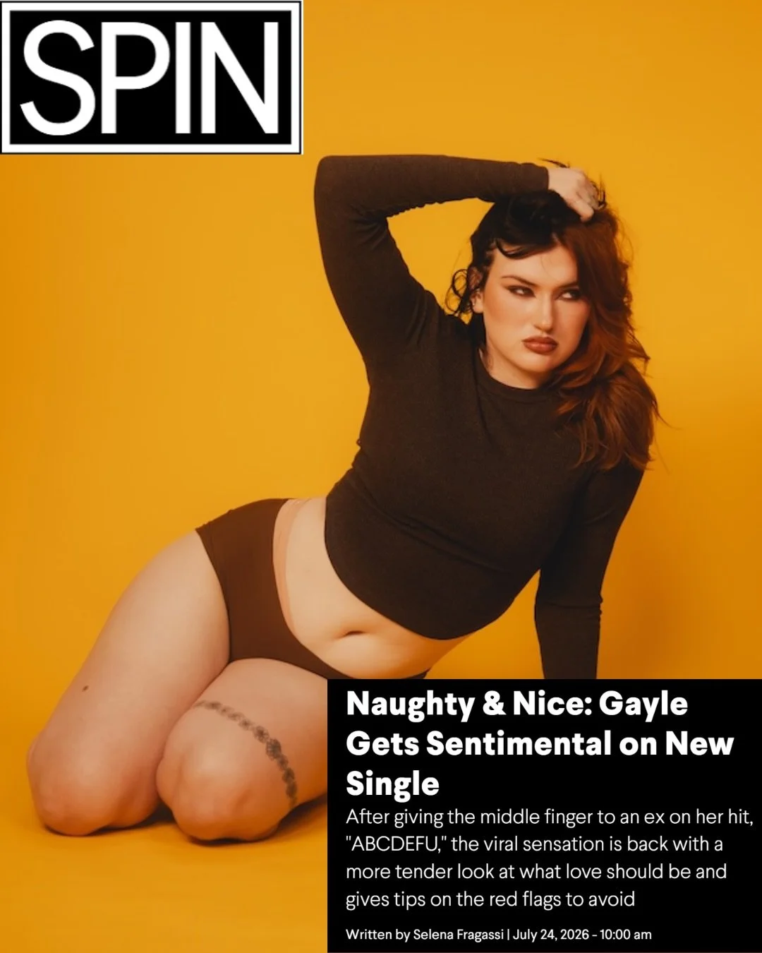 GAYLE is embracing a new chapter with "loving you is." The Grammy nominated singer-songwriter opens up about love, heartbreak, red flags, and her upcoming debut album Observing Chaos in an exclusive interview with SPIN MAGAZINE. Check out t