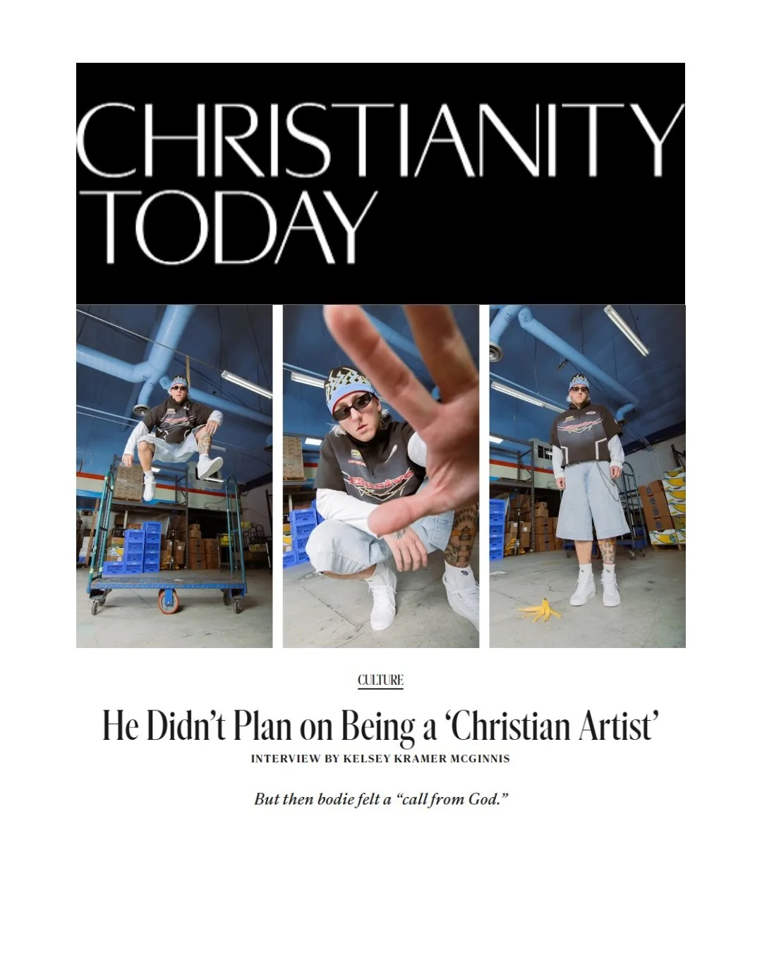 In this exclusive interview, bodie reflects on faith, creativity, the future of Christian music, and the conviction that reshaped his career. Read the full interview at Christianity Today. #bodie #christianity #newmusic #alternative #rock