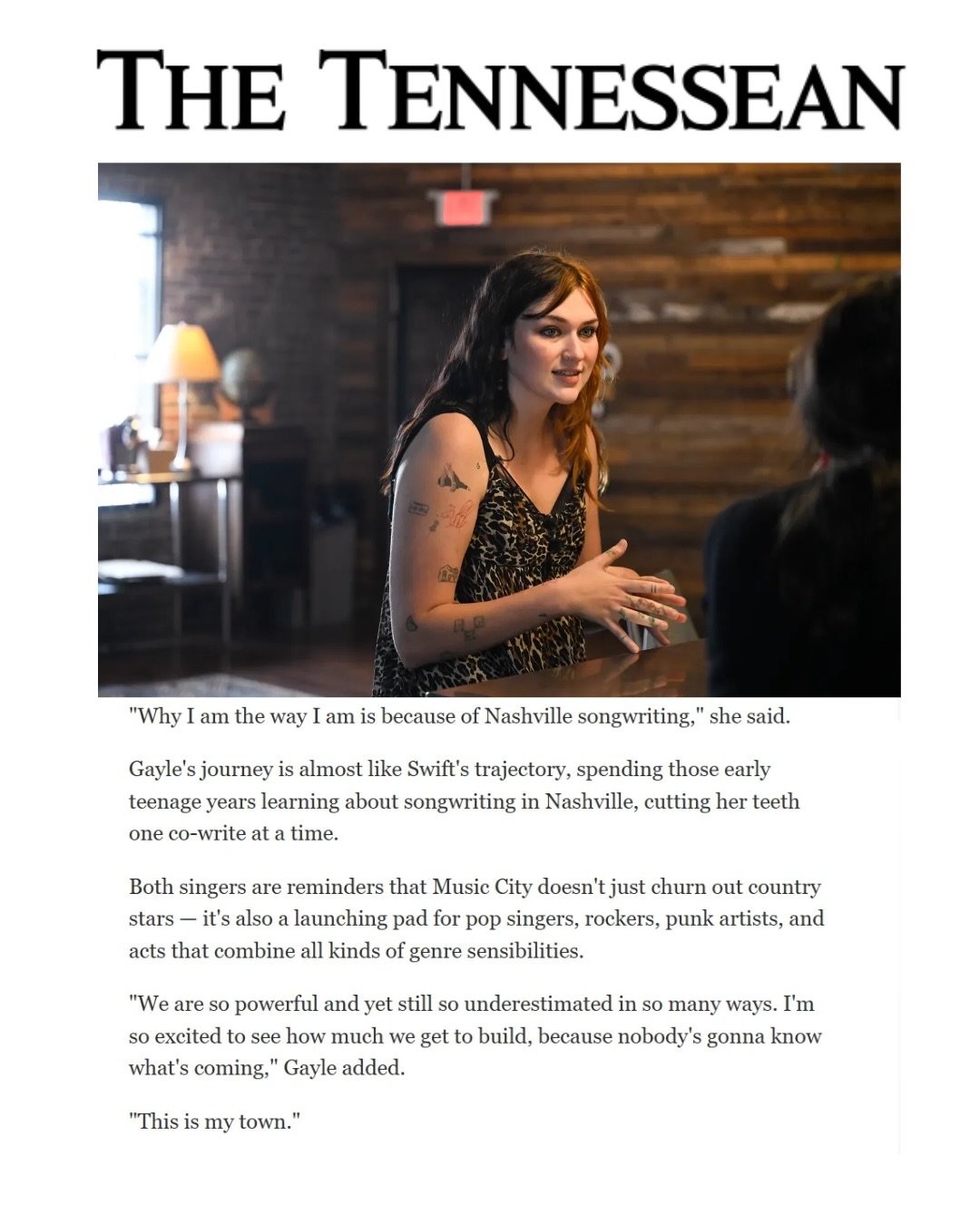 GAYLE opens up about stepping back from fame, growing into herself, her Nashville roots, and more in a new feature with the Tennessean. 🧡
Read the full story at The Tennessean. 
#newmusic  #newalbum #pop #nashville