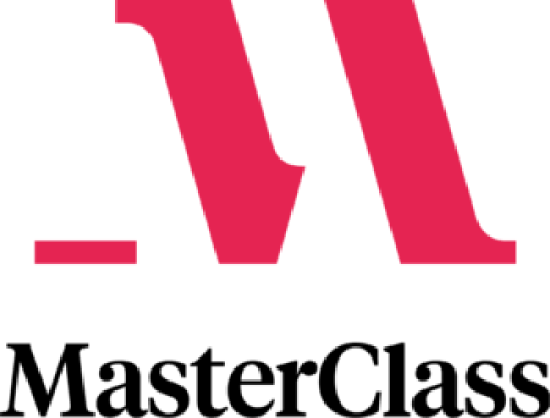 Netflix logo in black and pink.