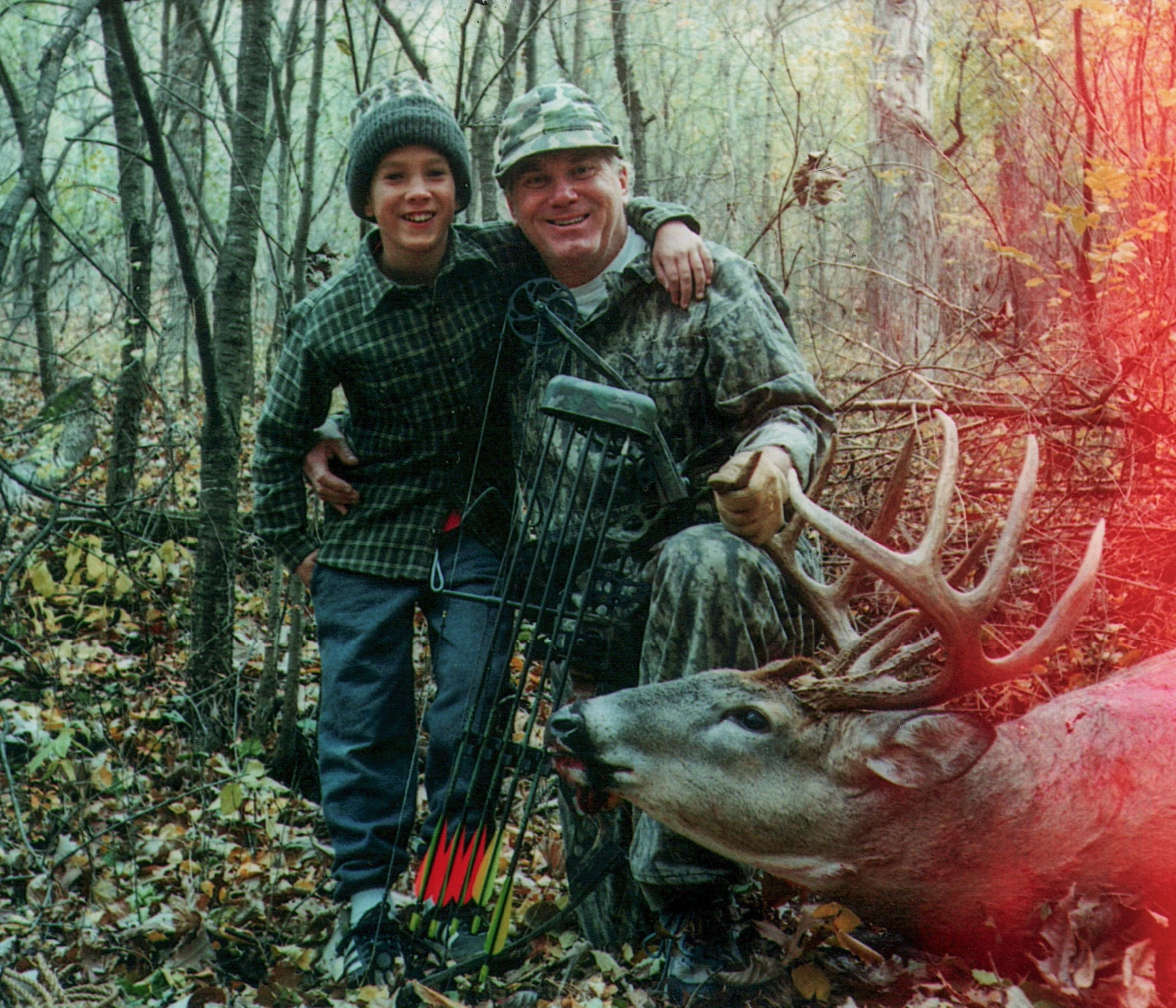 An 8 point buck shot 50 yards from the LaCrosse house