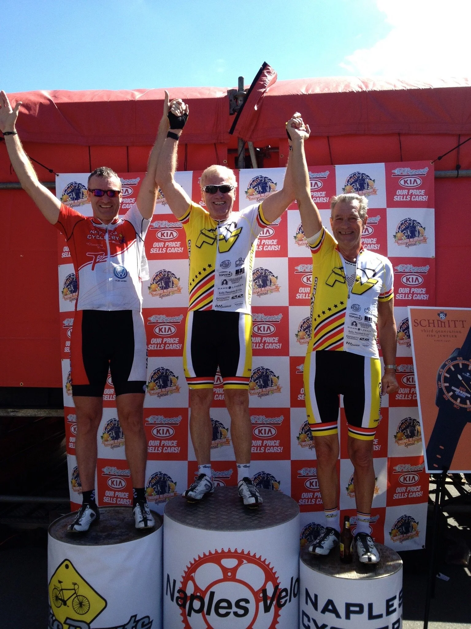 Naples Florida Velo, March 10, 2013. Winner Senior division state champion