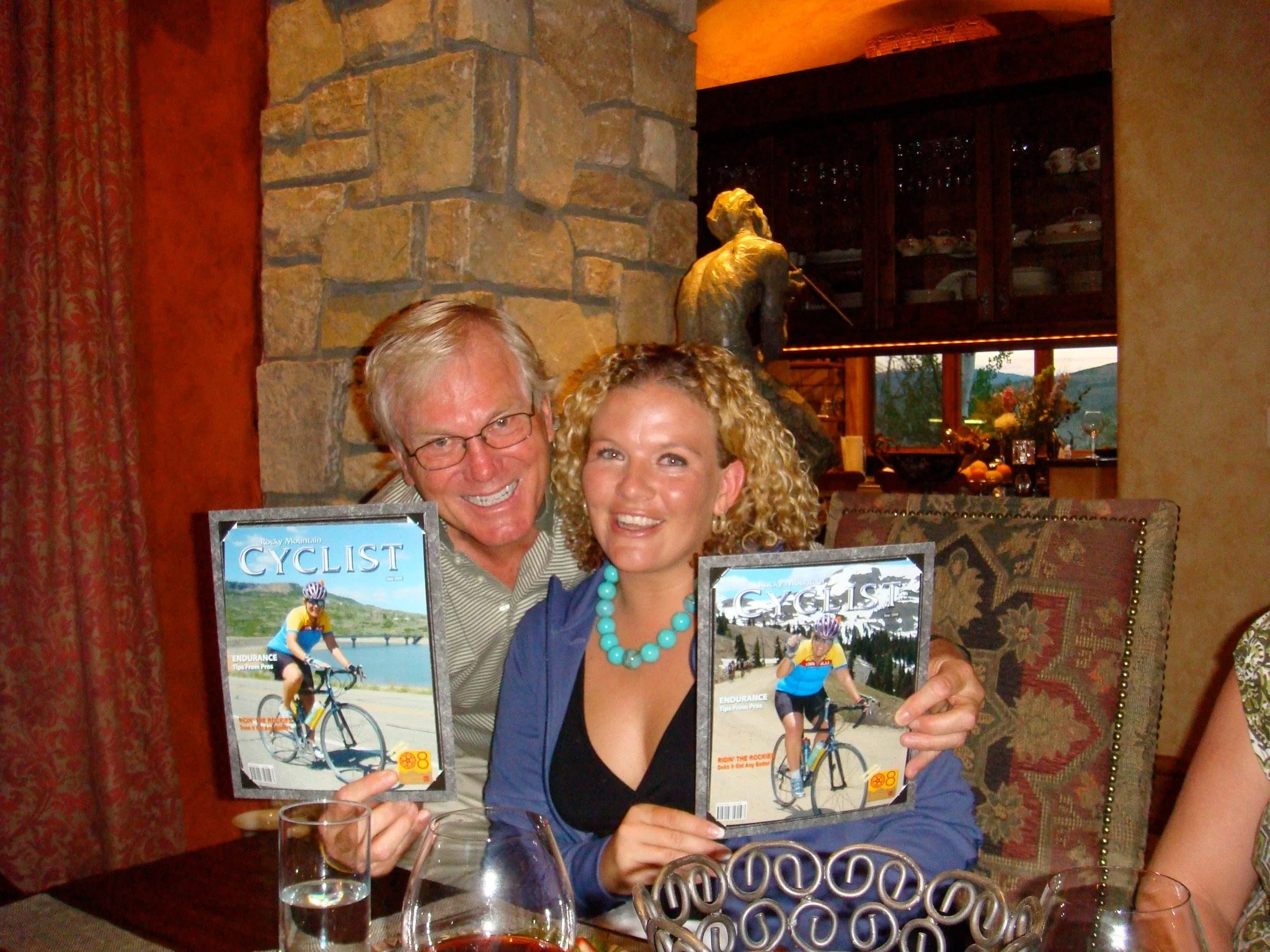 Jake and Tori completing Ride the Rockies Epic 25th anniversary ride