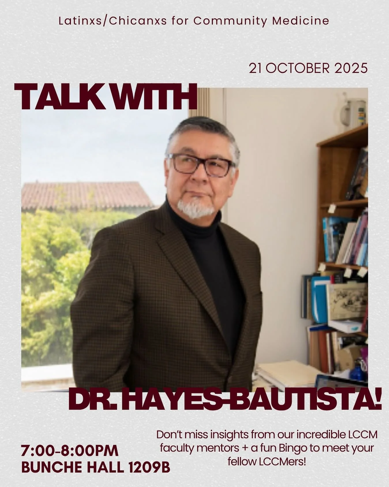 🎉 Get ready, LCCMers! 🎉

We are beyond excited to welcome our amazing LCCM faculty mentors, Dr. David E. Hayes-Bautista, Distinguished Professor of Medicine and Director of CESLAC at UCLA, and Seira Santizo Greenwood, Chief of Staff at CESLAC and D
