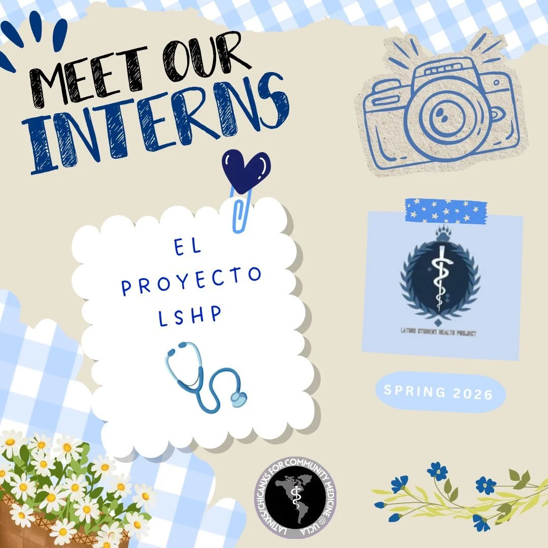 Meet our Spring 2026 LSHP Interns 🌸✨

We&rsquo;re so excited to welcome them to the Latino Student Health Project this quarter! They&rsquo;ll be getting involved in community outreach, supporting our quarterly health fairs in Los Angeles and Tecate,