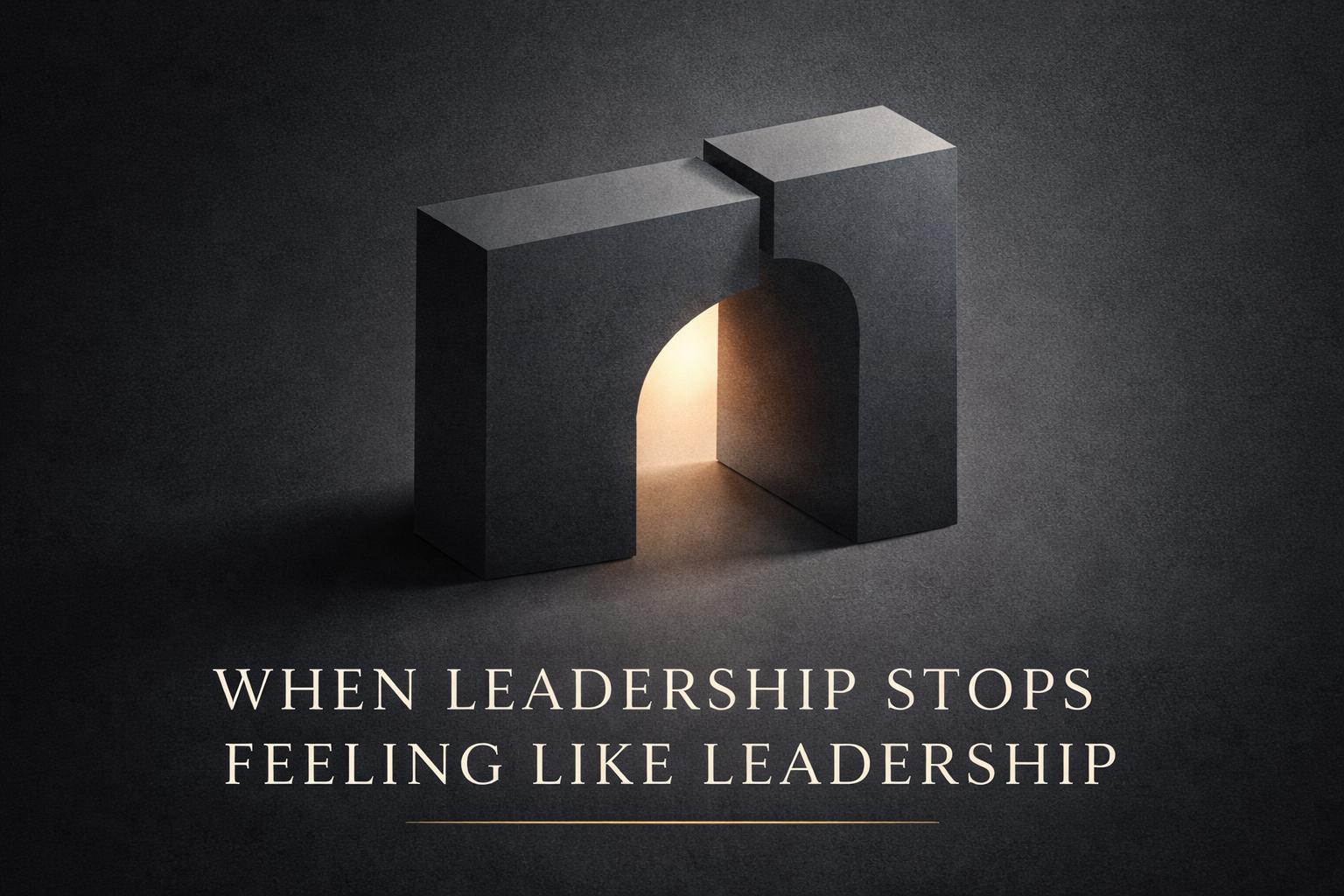 When Leadership Stops Feeling Like Leadership