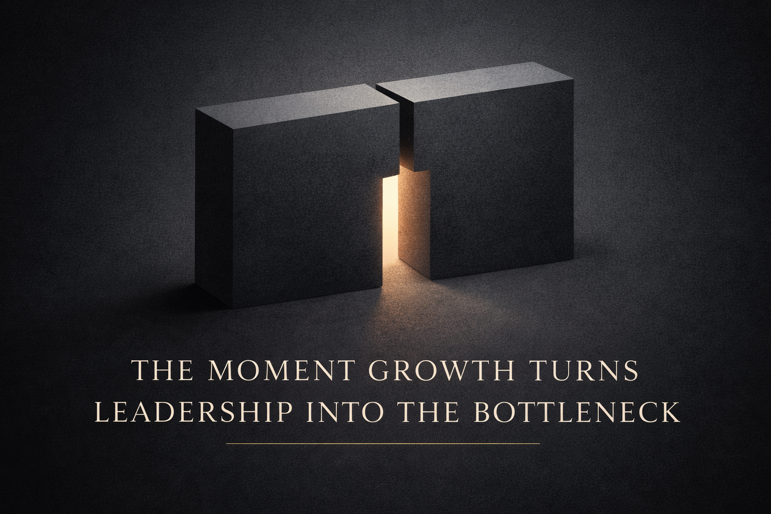 The Moment Growth Turns Leadership Into the Bottleneck