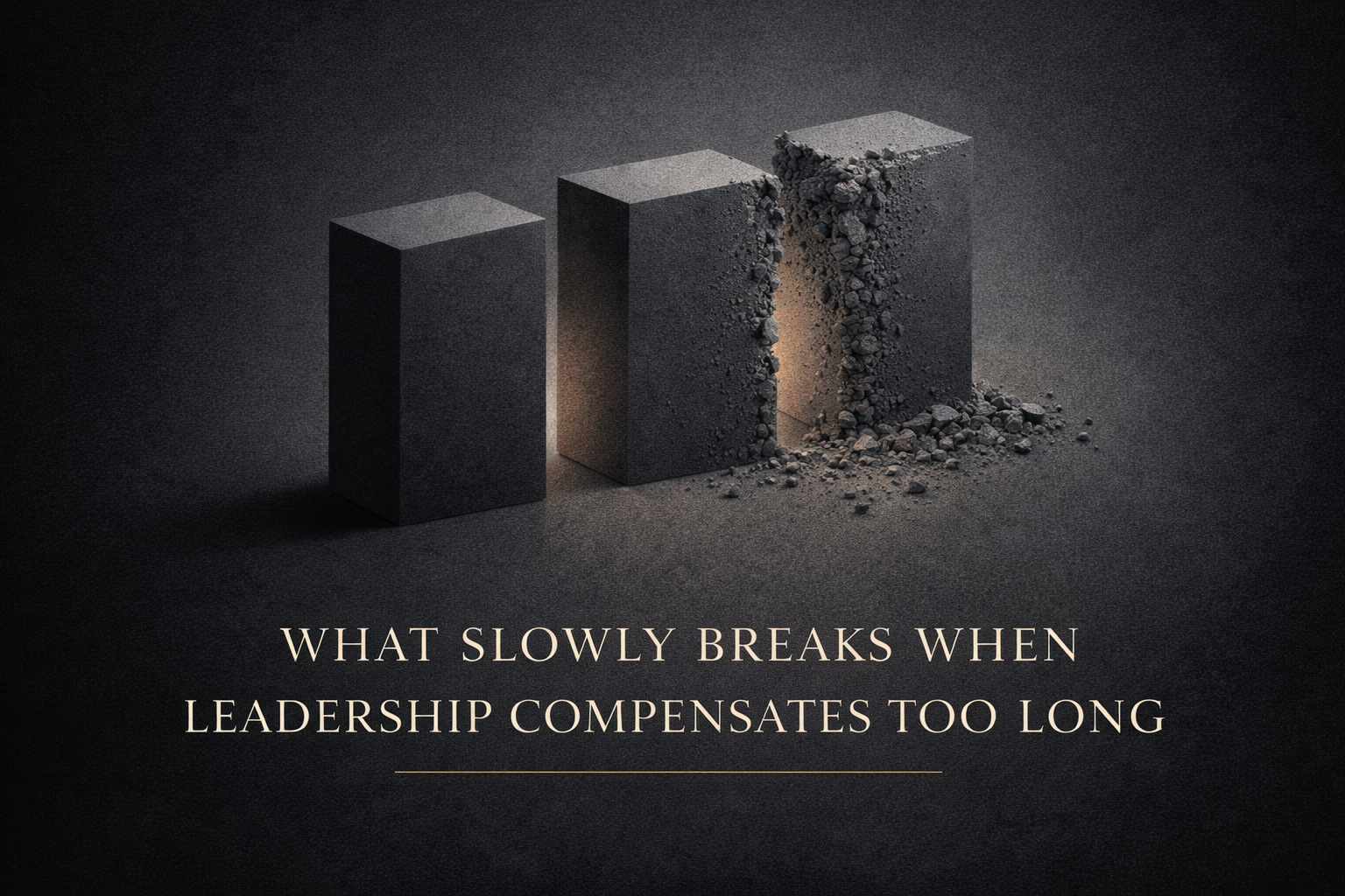 What Slowly Breaks When Leadership Compensates Too Long