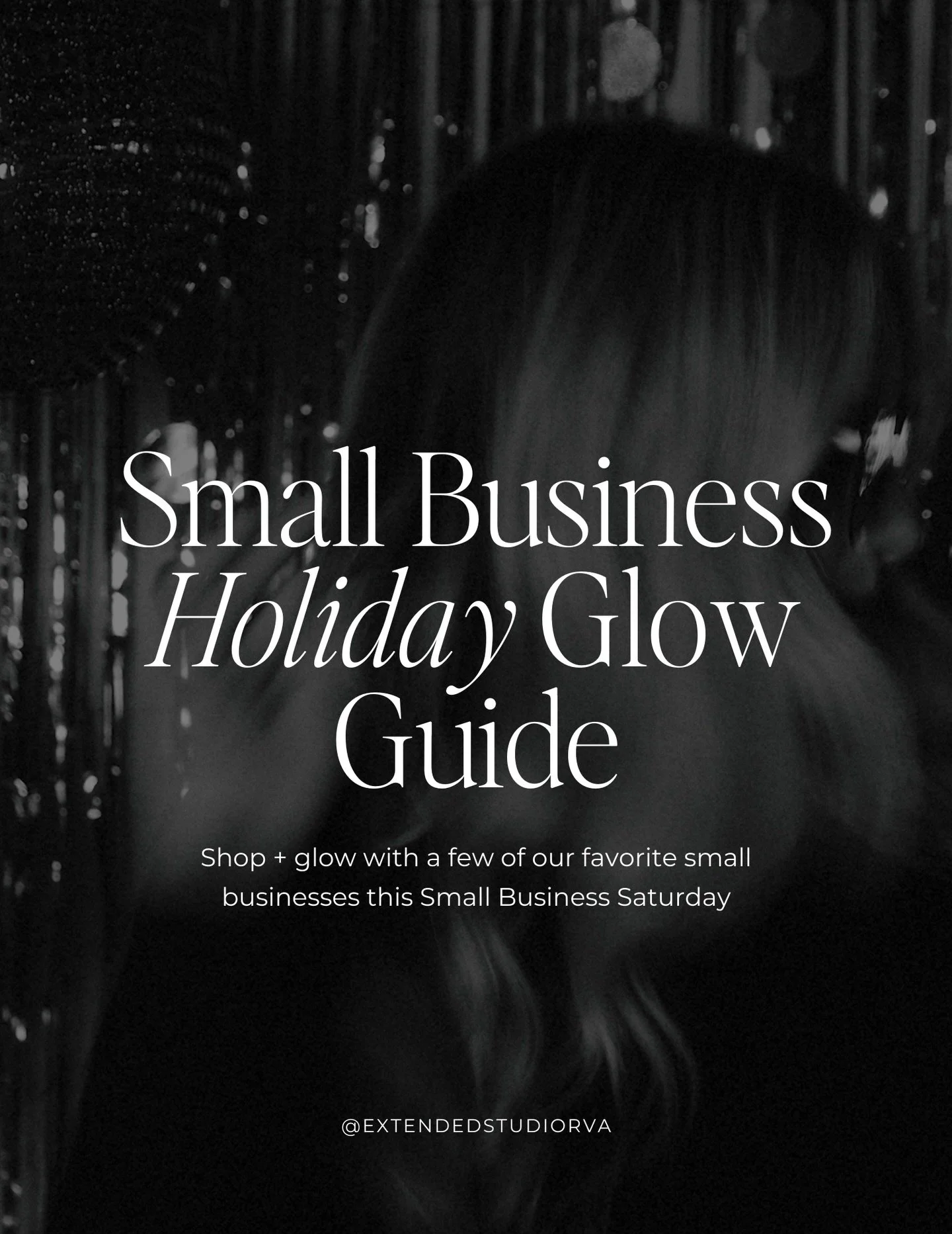 Today we are celebrating Small Business Saturday the only way we know how - by sharing our Holiday Glow Guide featuring some of our small-business besties. ✨🤍

From beauty to gifts to self-care staples, these are the businesses we love, trust, and s