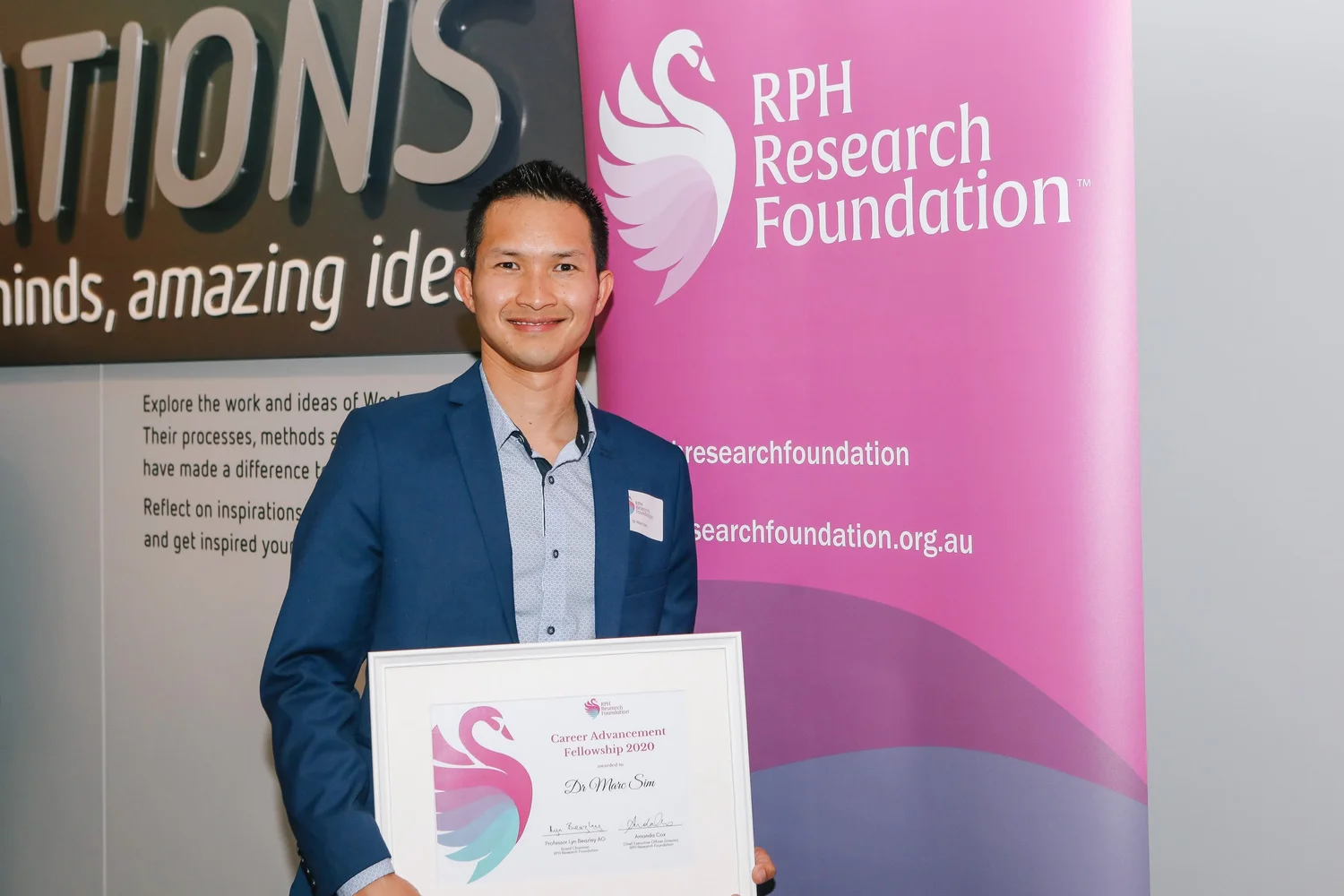 Career Advancement Fellow Dr Marc Sim awarded the WA 2023 Young Tall ...