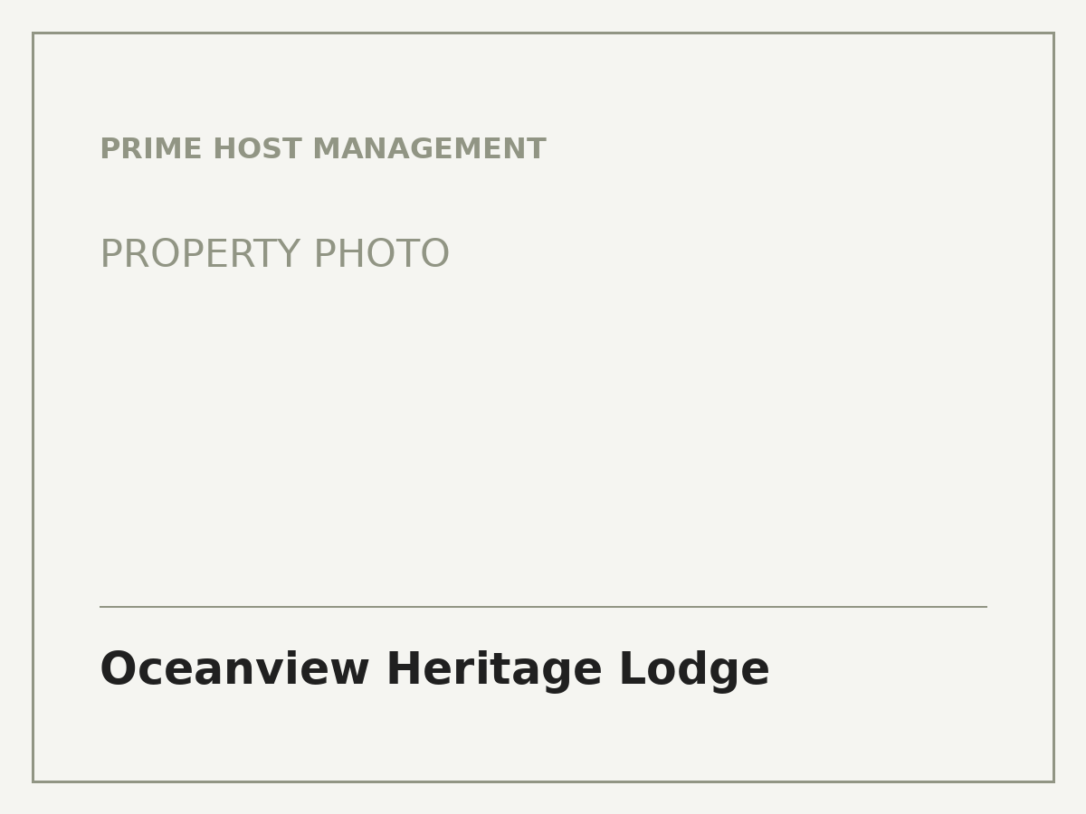 Oceanview Heritage Lodge