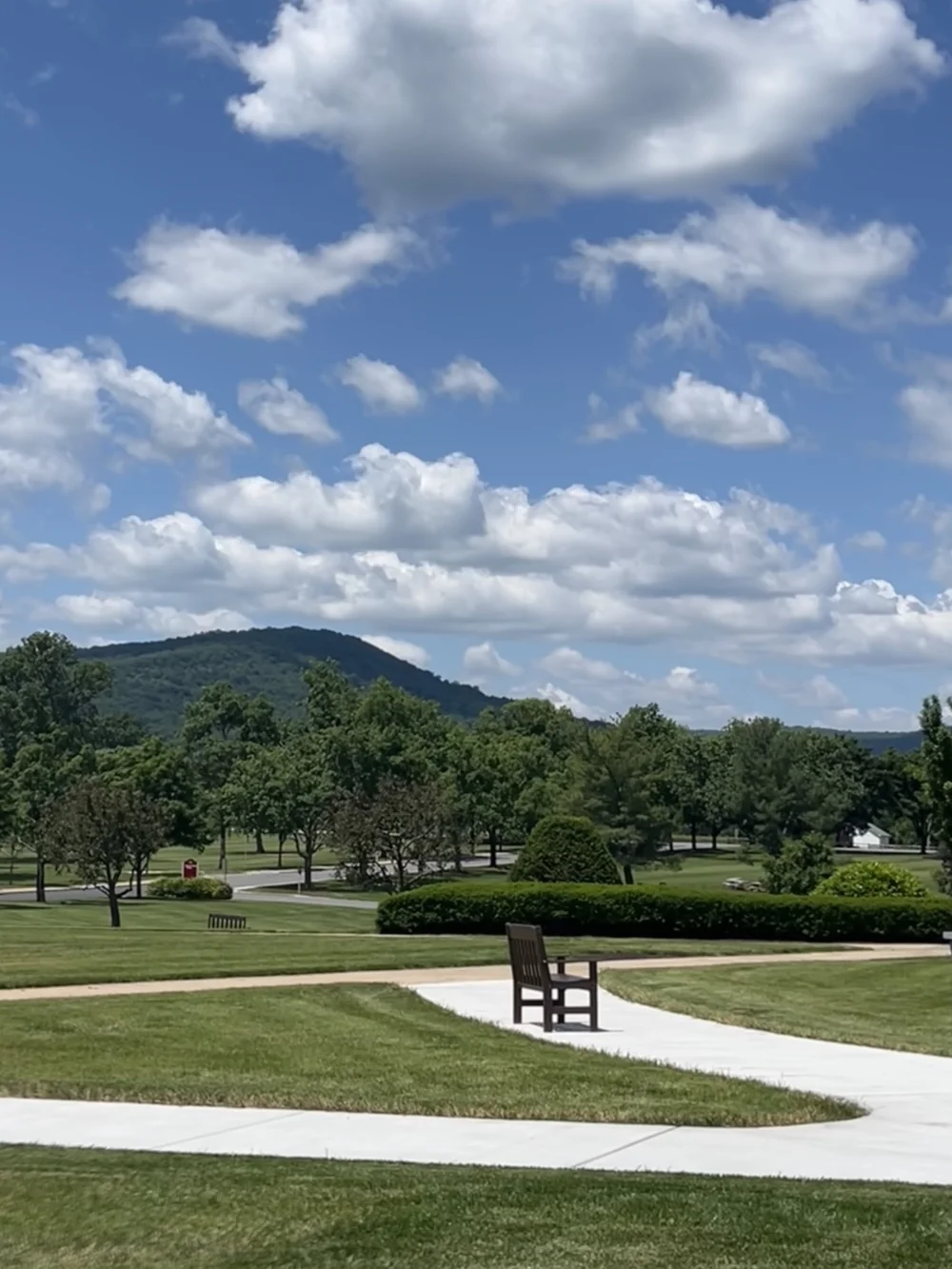 View of St. Mary's mountain from St. Joseph's Valley/the Seton Shrine on a clear day