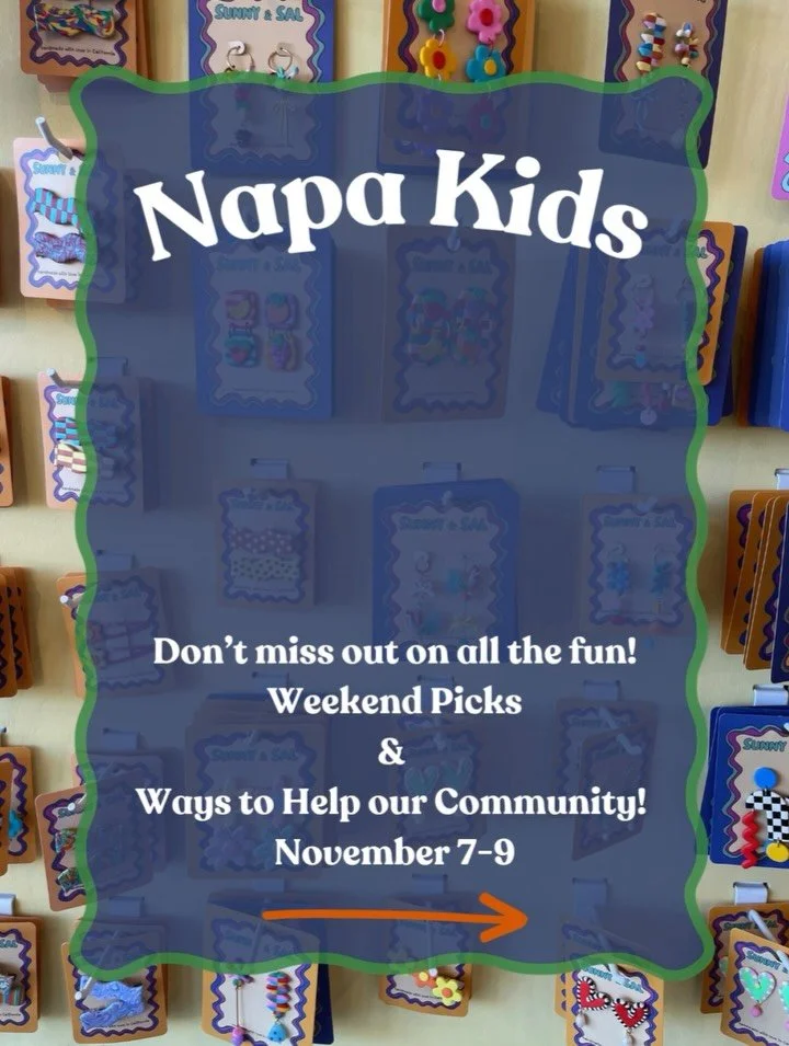 Napa Kids Weekend Guide: November 7&ndash;9 
Don&rsquo;t miss out on all the fun happening in Napa Valley this weekend and the many ways to give back to our amazing community! 💛 
🦉 Owl Prowl with @napaparksandrec at Alston Park &mdash; a magical ev