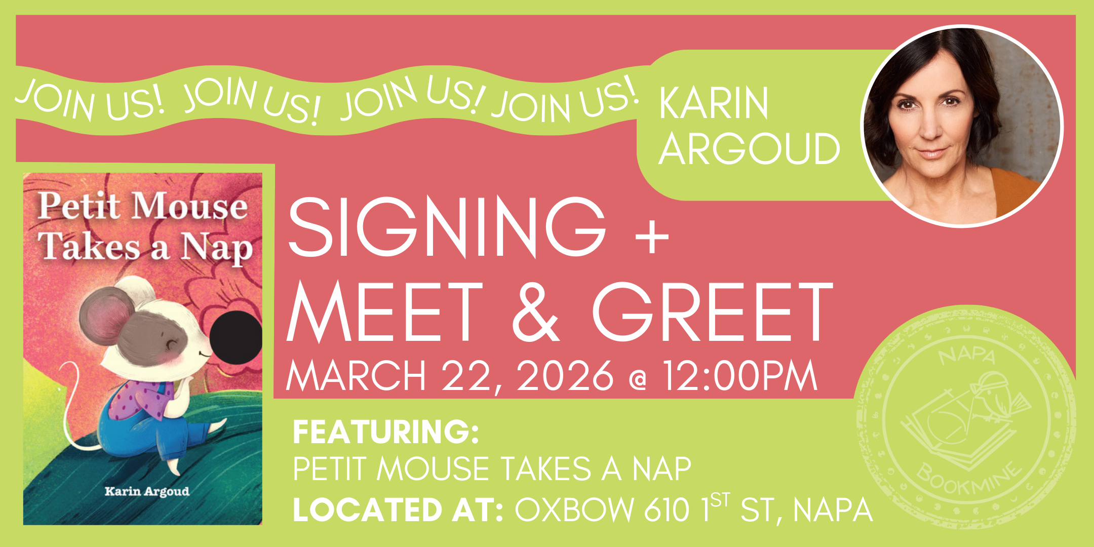 Petit Mouse Take a Nap Signing (All Ages)