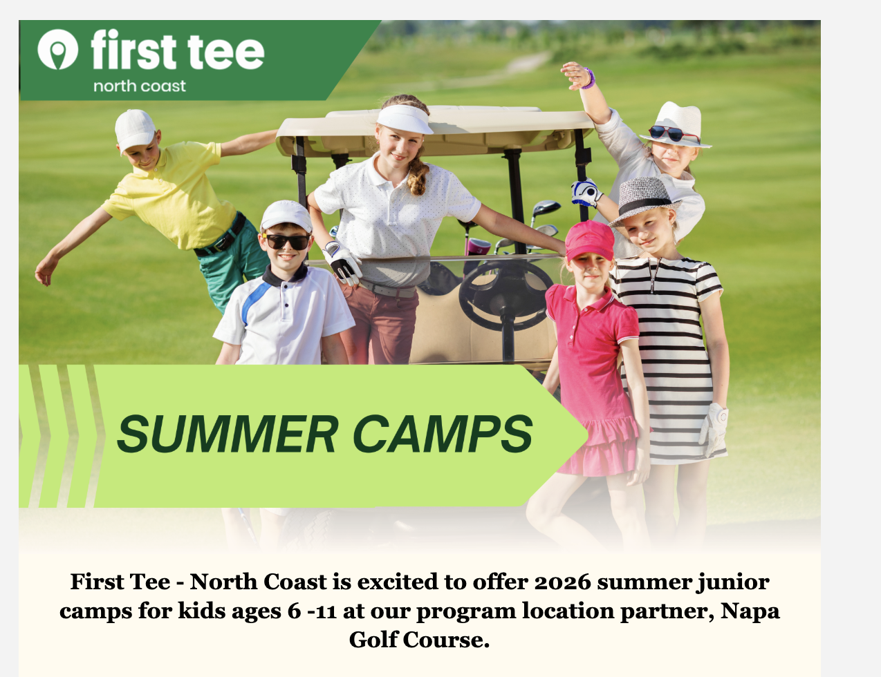 Napa Golf Course Summer Camp