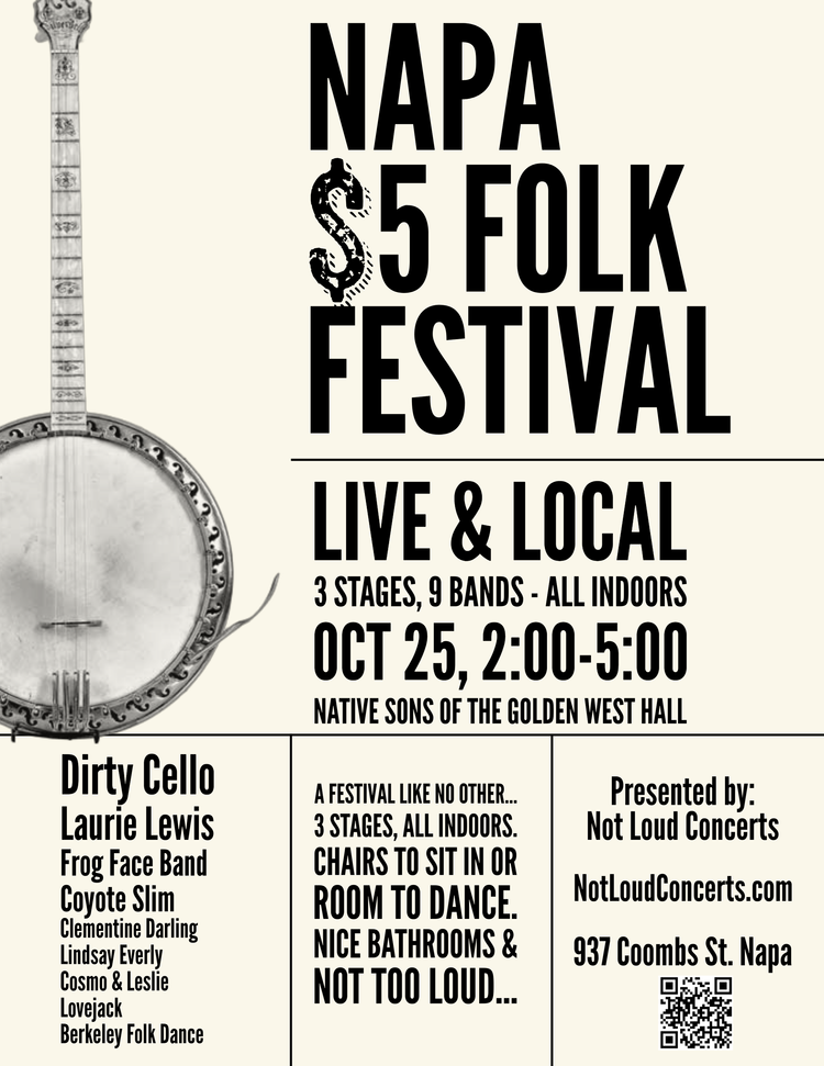 Napa $5 Folk Festival (All Ages)