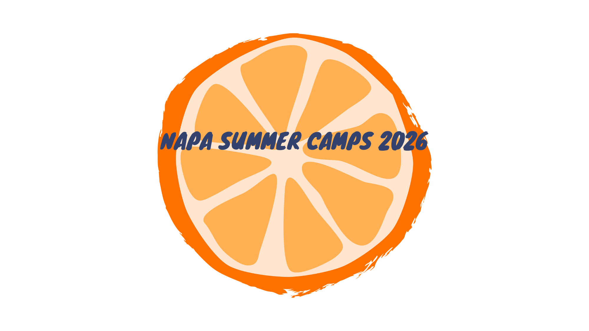 citrus slice with title about summer camps