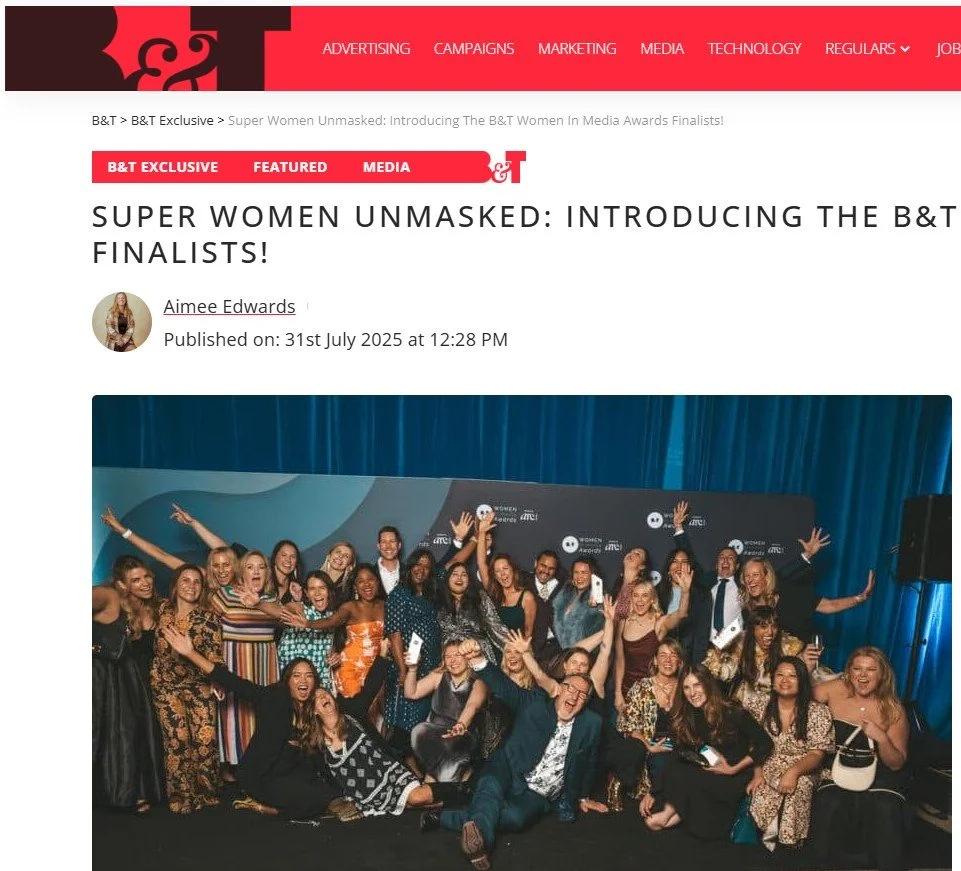 B&T: Super Women Unmasked: Introducing The B&T Women In Media Awards Finalists!