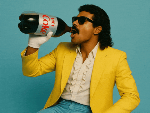 Drink Up Diet Coke GIF by Jukebox Saints.gif