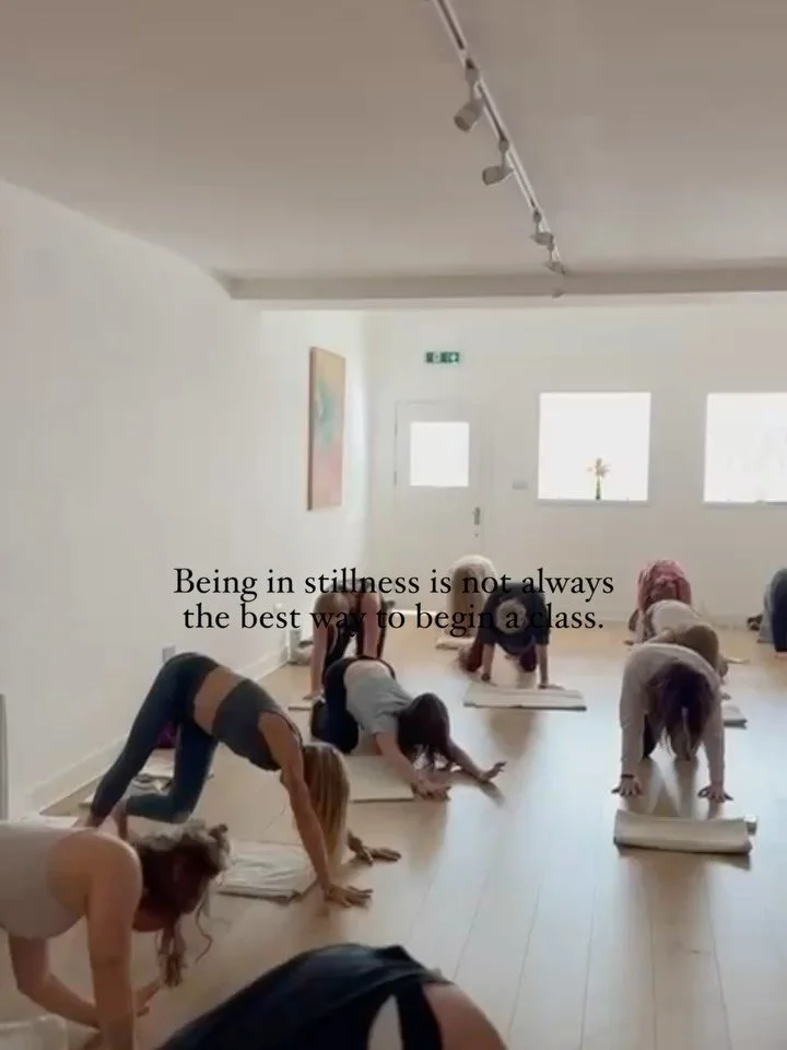 Often, when we arrive at a yoga class we&rsquo;re expected to land in stillness pretty much straight away.

We walk in from traffic, work, emails, stress, overstimulation&hellip; and within a few minutes have to lie down, close our eyes and simply be