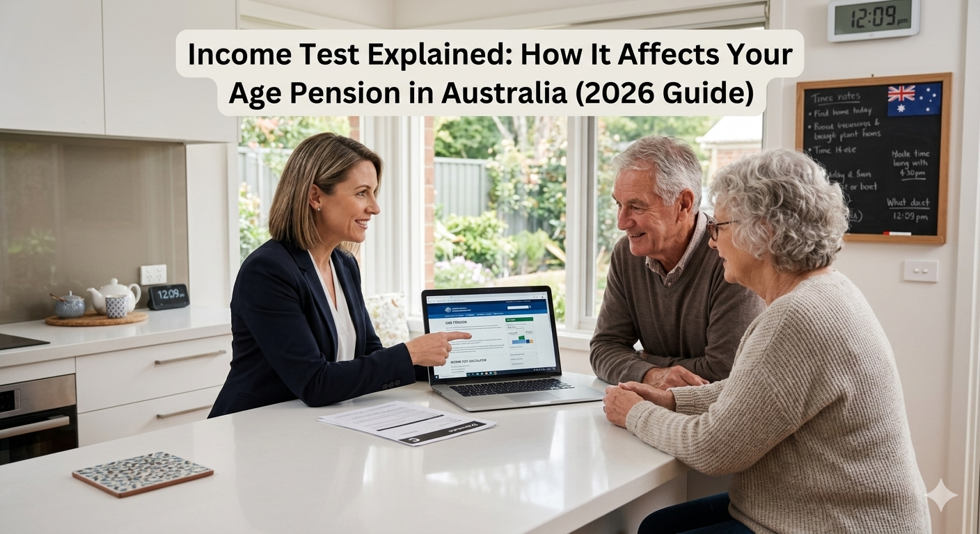 Income Test Explained: How It Affects Your Age Pension in Australia (2026 Guide)