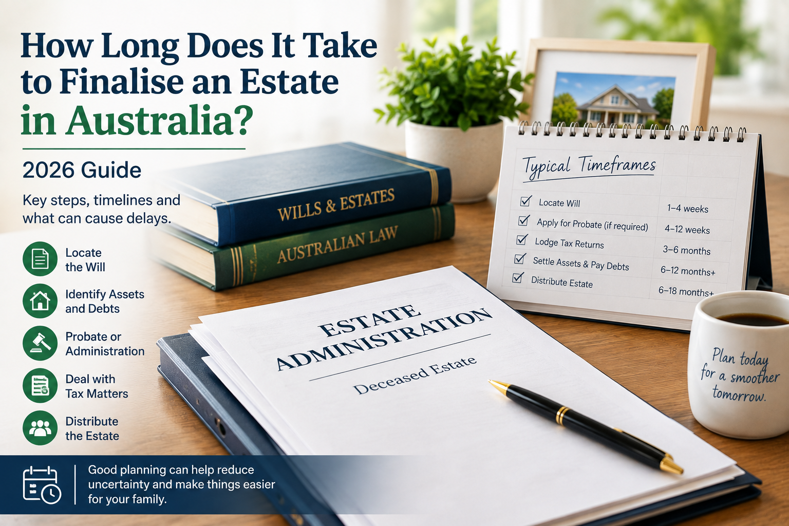 How Long Does It Take to Finalise an Estate in Australia? 2026 Guide