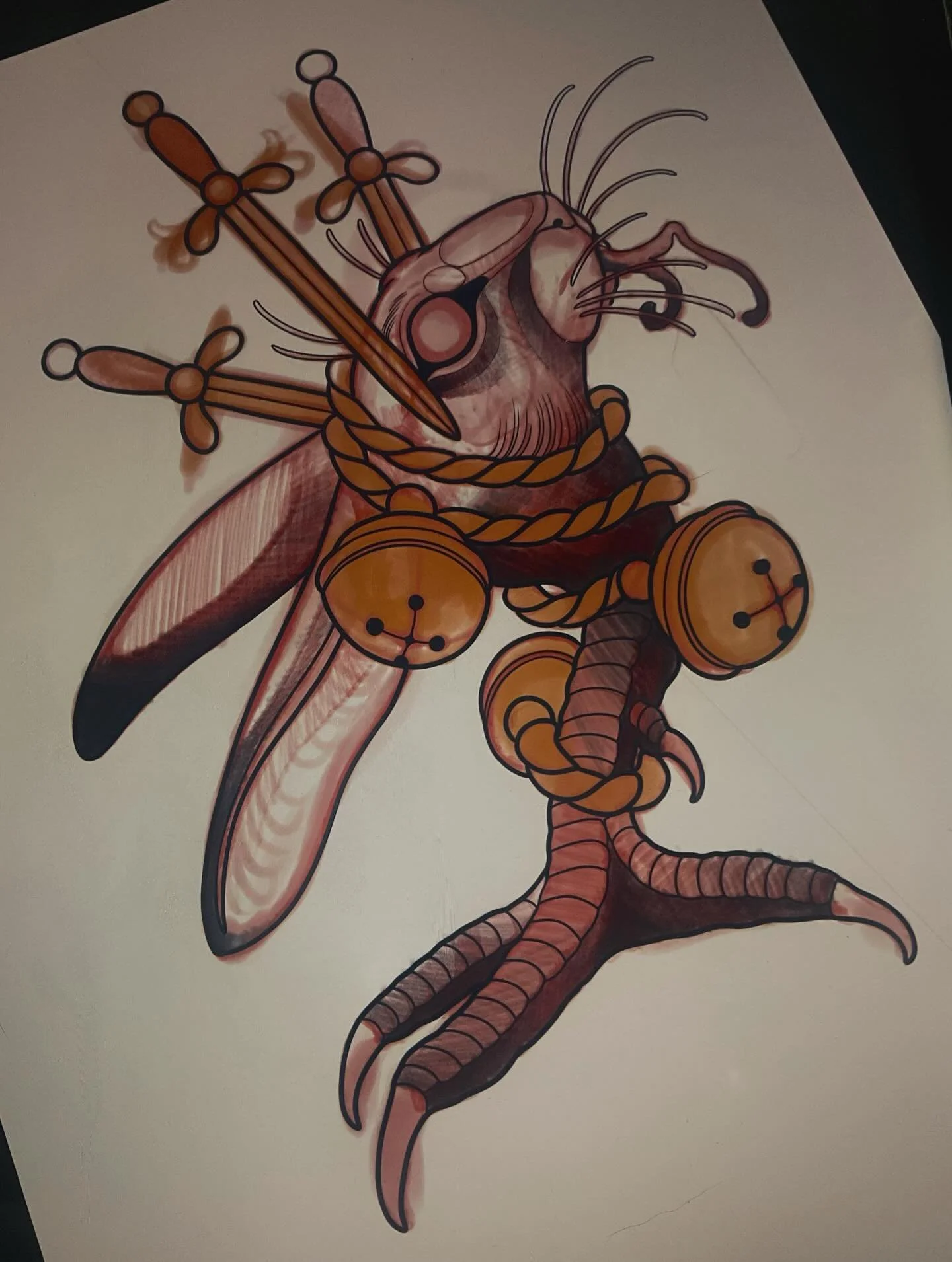 Just a normal rabbit doing normal things .available @1853tattoo 

#oamaru #neotrad #drawings #nature #rabbit