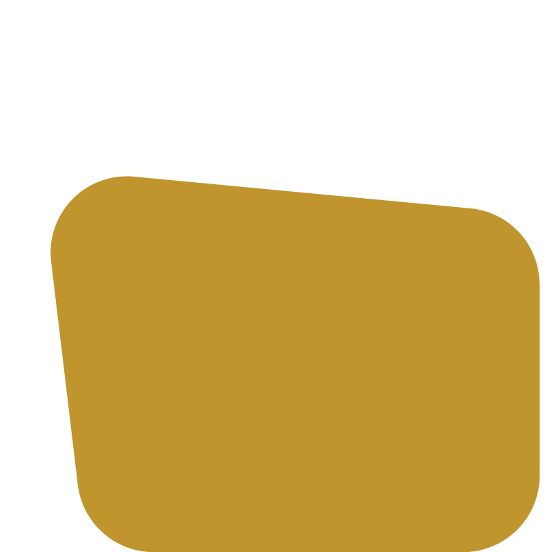 A graphic illustration of a brown, rounded rectangular object with a white outline against a black background.