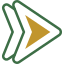 A play button icon with a green outline and yellow arrow in the center.