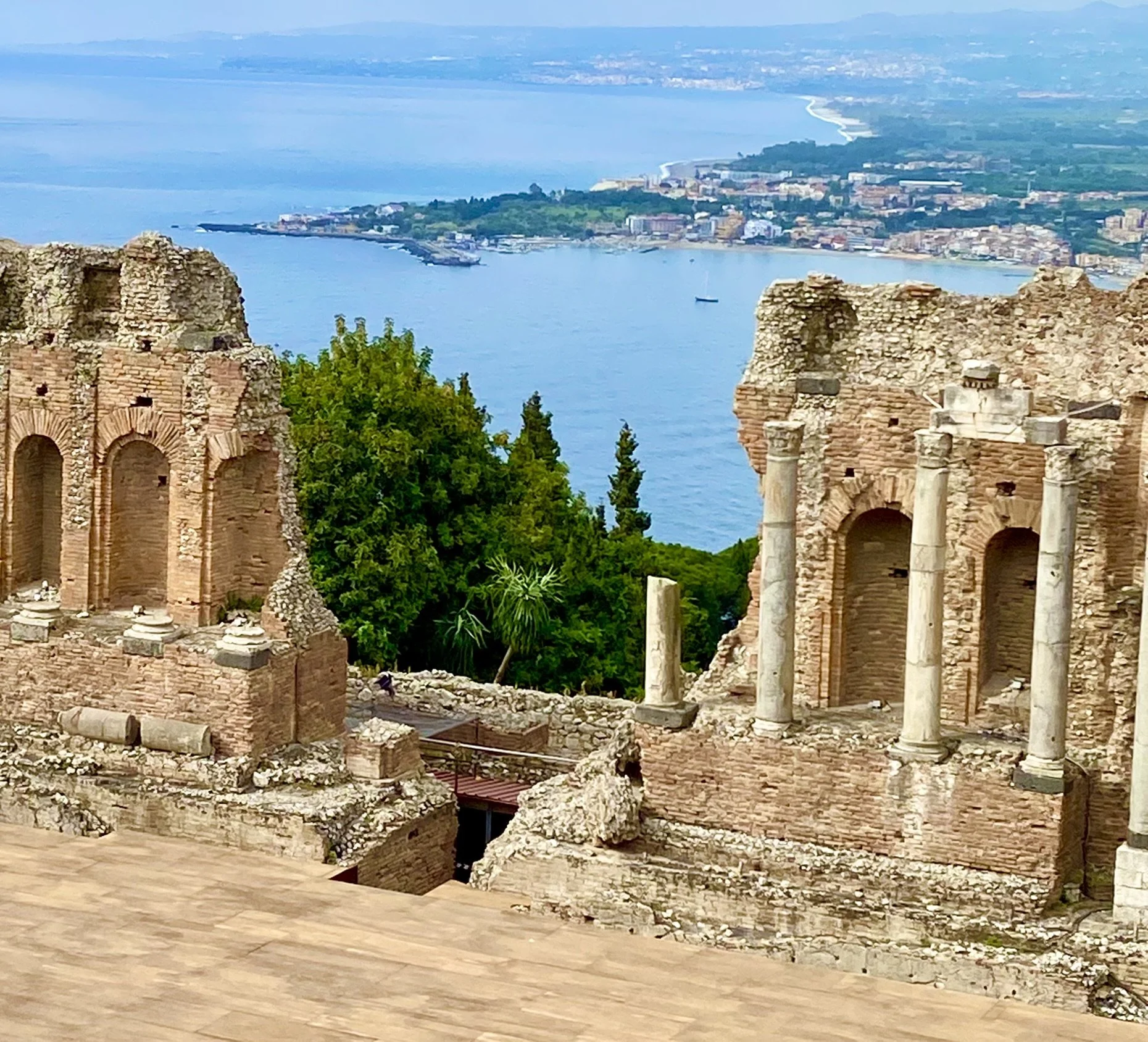 Taormina, Sicily, Teatro Greco, Ionian Sea