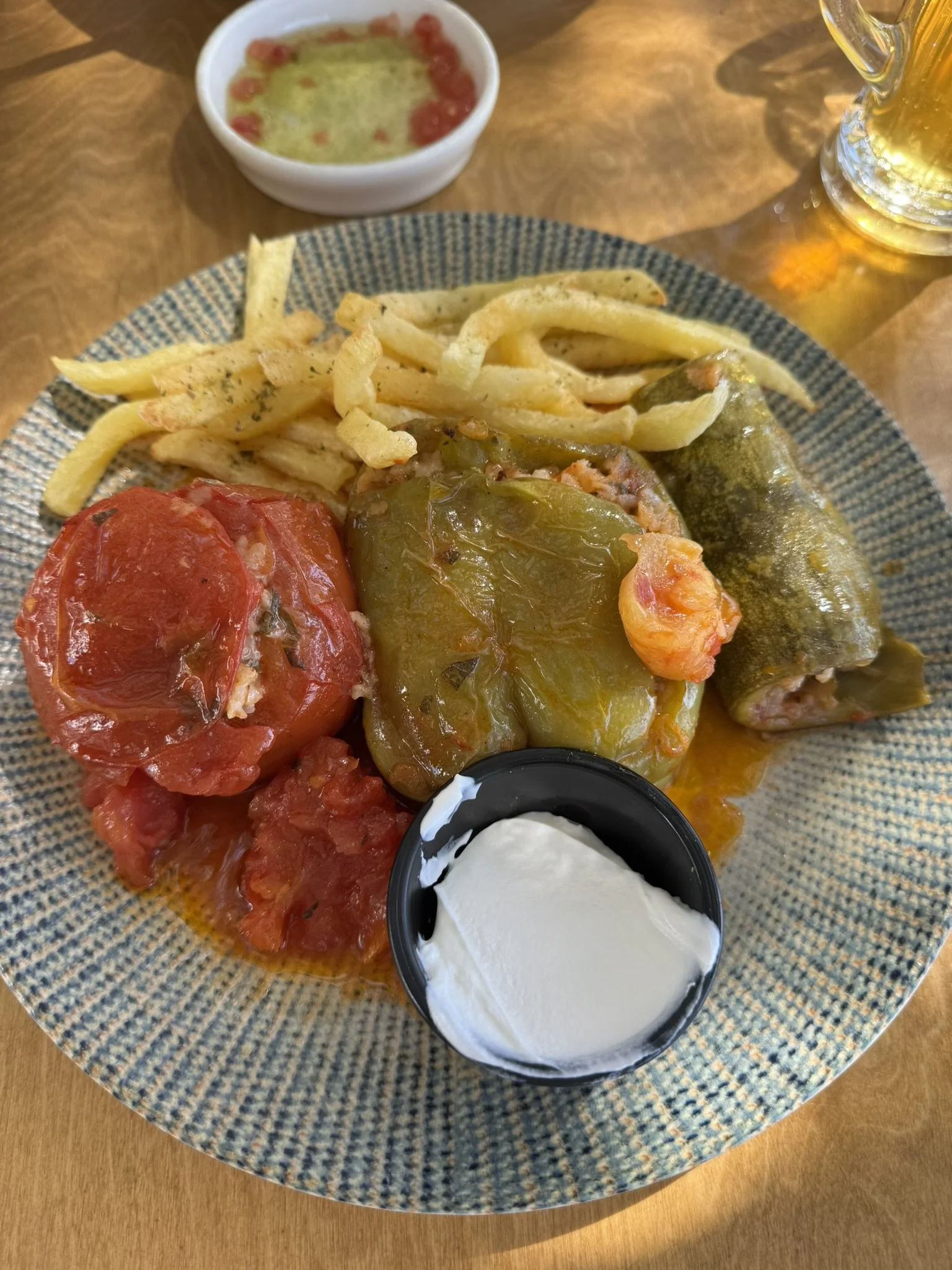 Stuffed vegetables in Plakias, Crete