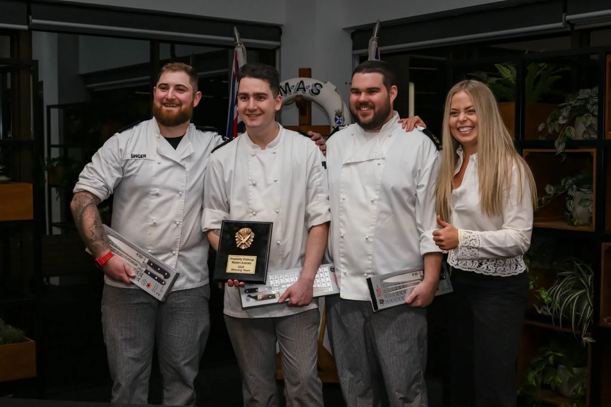 Judging at HMAS Stirling For Young Chef Of The Year 2025